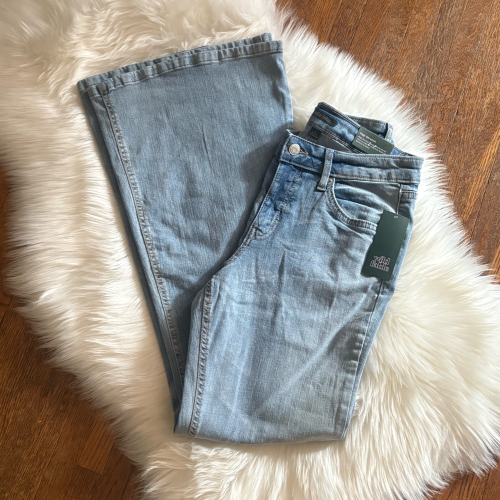 Flare Jeans, Light Wash, New with Tags - Picture 3 of 16